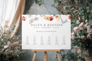 Bryllupsdesign inspirert av norsk natur - bordsplassering