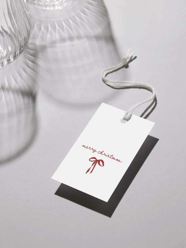 Gavetags – Bow Merry Christmas