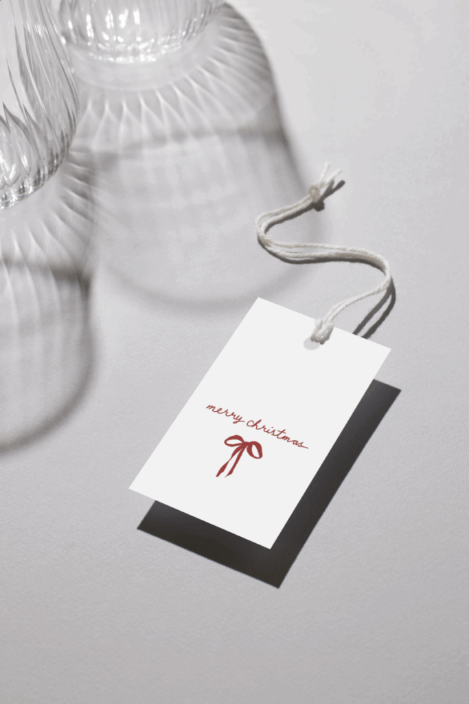 Gavetags – Bow Merry Christmas