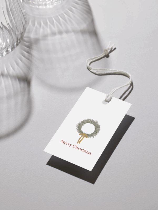 Gavetags Wreath with Bow – 10-pk