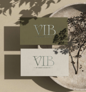 VIB Drift AS – Visuell identitet for konsulent og cateringvirksomhet - visittkort