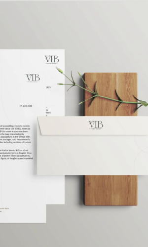 VIB Drift AS – Visuell identitet for konsulent og cateringvirksomhet - brevpapir